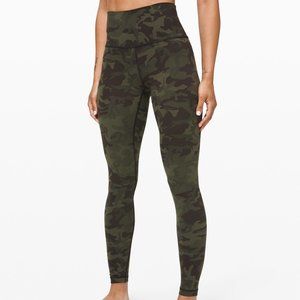Camo Wunder Under Lululemon HR FLUX 28"